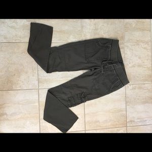 Olive green cargo pants from gap